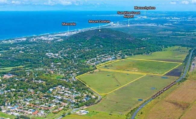 The 43.37ha property on South Coolum Rd has sold.