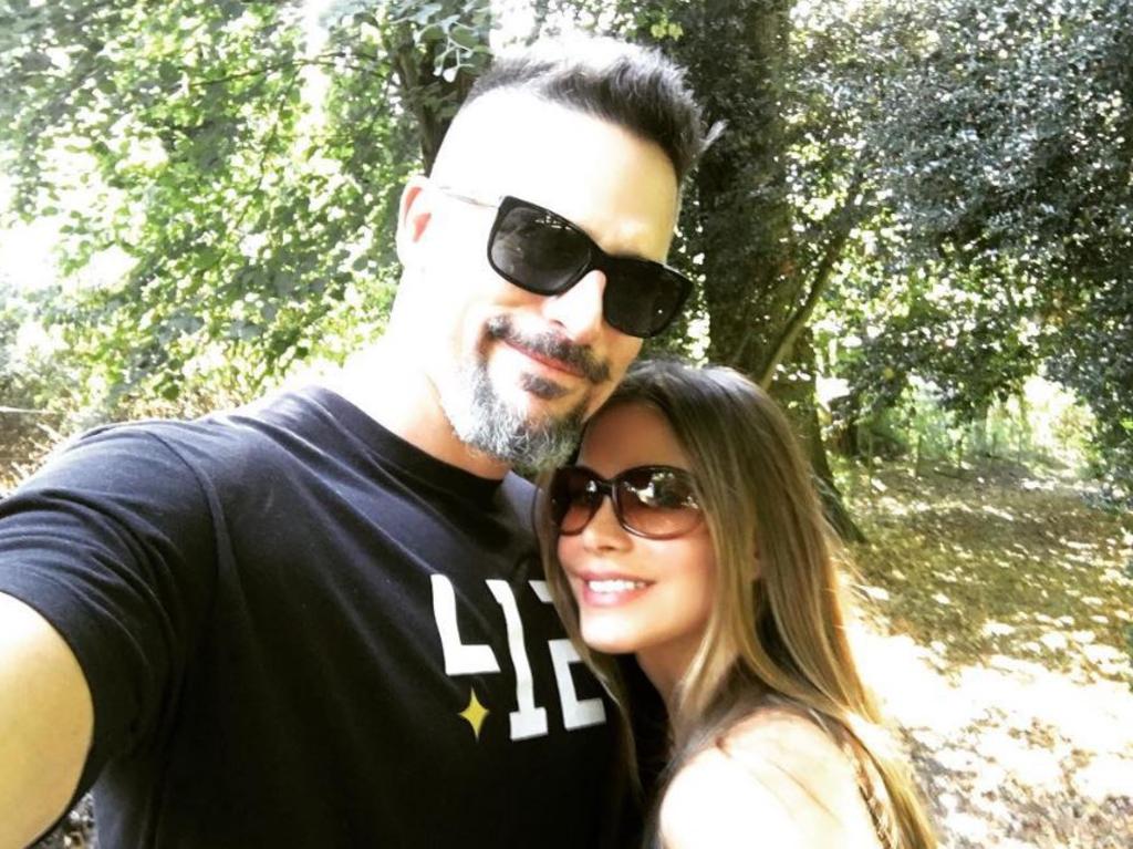 Sofia Vergara with husband Joe Manganiello, "Just walking around the woods." Picture: Instagram