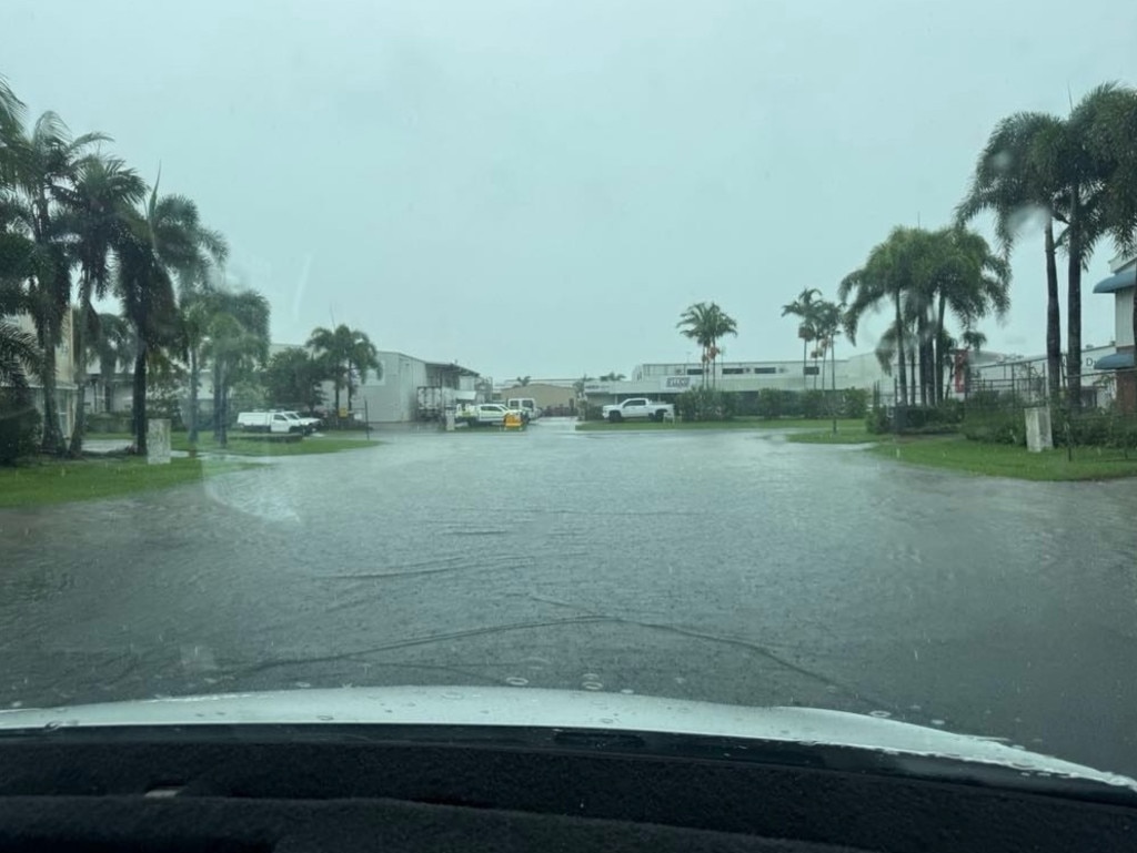 Mackay weather. Flooding on Ginger St on February 4, 2025. Photo supplied by Graham Stoker