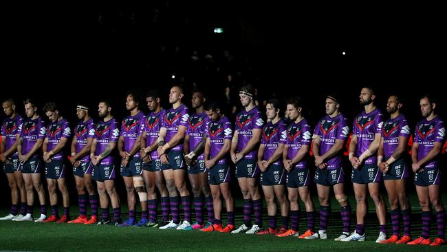 The Storm won’t host the Warriors on Anzac Day next year, although both teams will still be in action. Picture: AAP Image/Hamish Blair