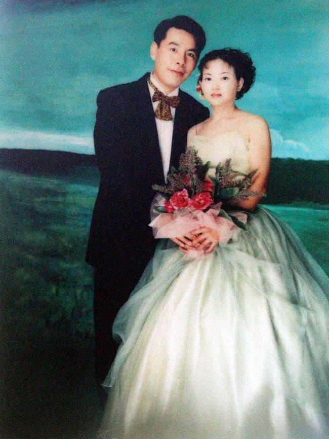 Min and Lilly Lin on their wedding day.