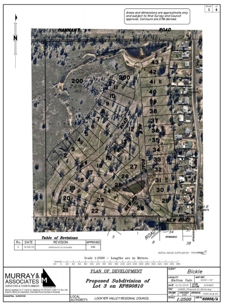 Plans for the development of Hatton Vale Golf Course into a housing estate.