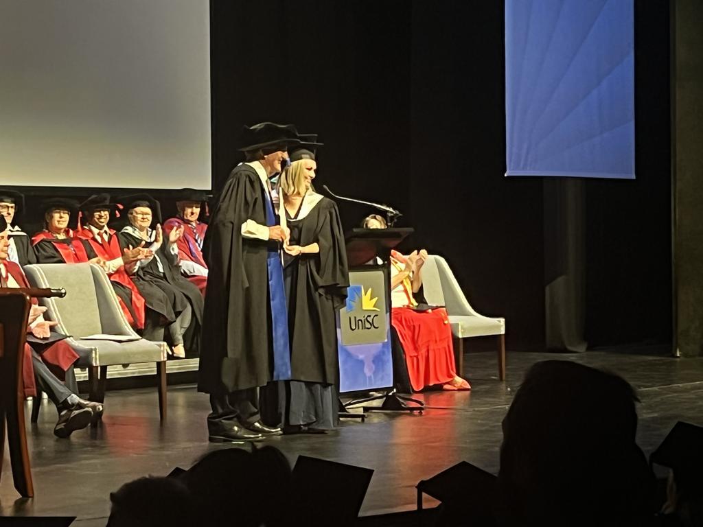 The University of the Sunshine Coast graduation ceremony at Maryborough's Brogla Theatre.