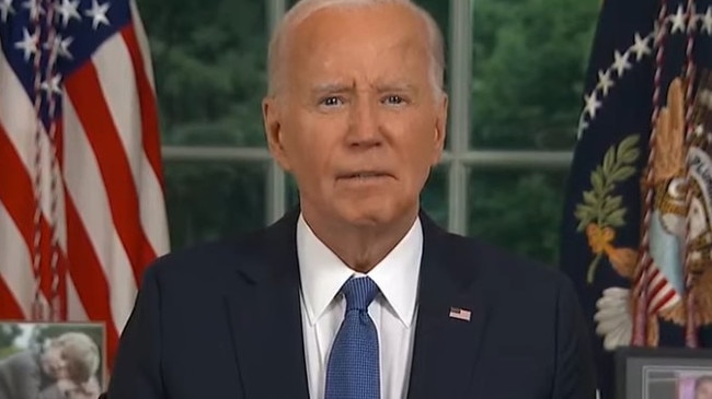 Joe Biden explained why he dropped out of 2024 US presidential election.