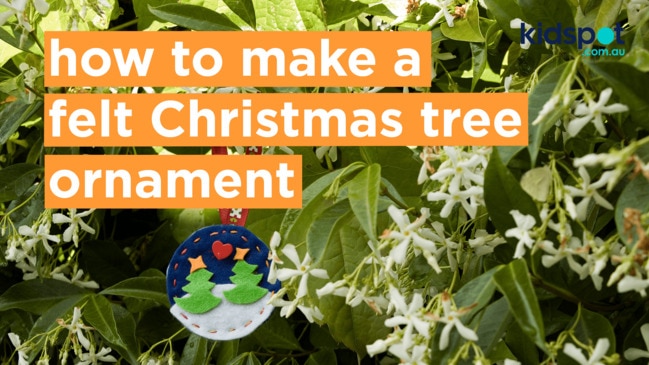 How to make a felt Christmas tree ornament