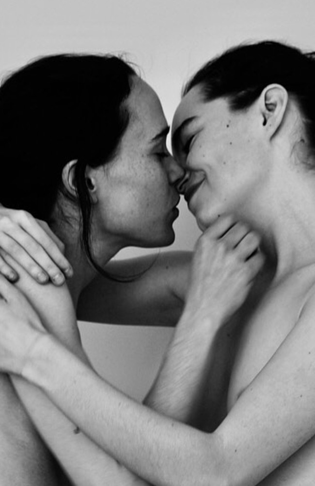 Elliot Page and Emma Portner posed in a Pride Month photo shoot in 2019.