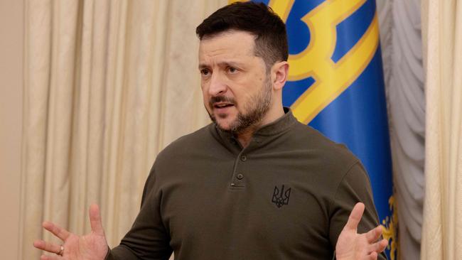 Ukrainian President Volodymyr Zelensky has a new proposal for keep US military aid flowing to Ukraine. Picture: AFP