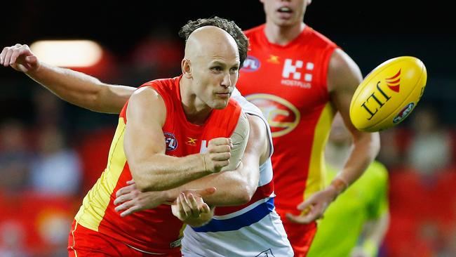 Gary Ablett had 22 disposals and two goals in his first game since July. Picture: Getty Images