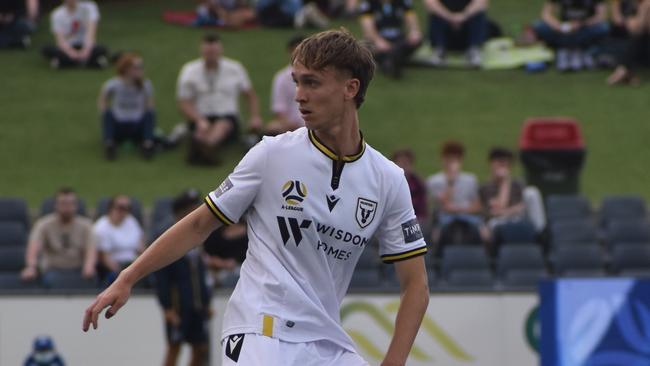 Northern beaches footballer Jake Hollman made his A-league debut for Macarthur FC in 2021. Pic: Supplied.