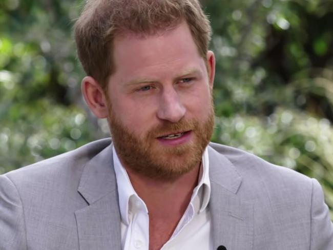 PICS: Grabs from trailer of Oprah's Harry and Meghan interview. Picture: CBS