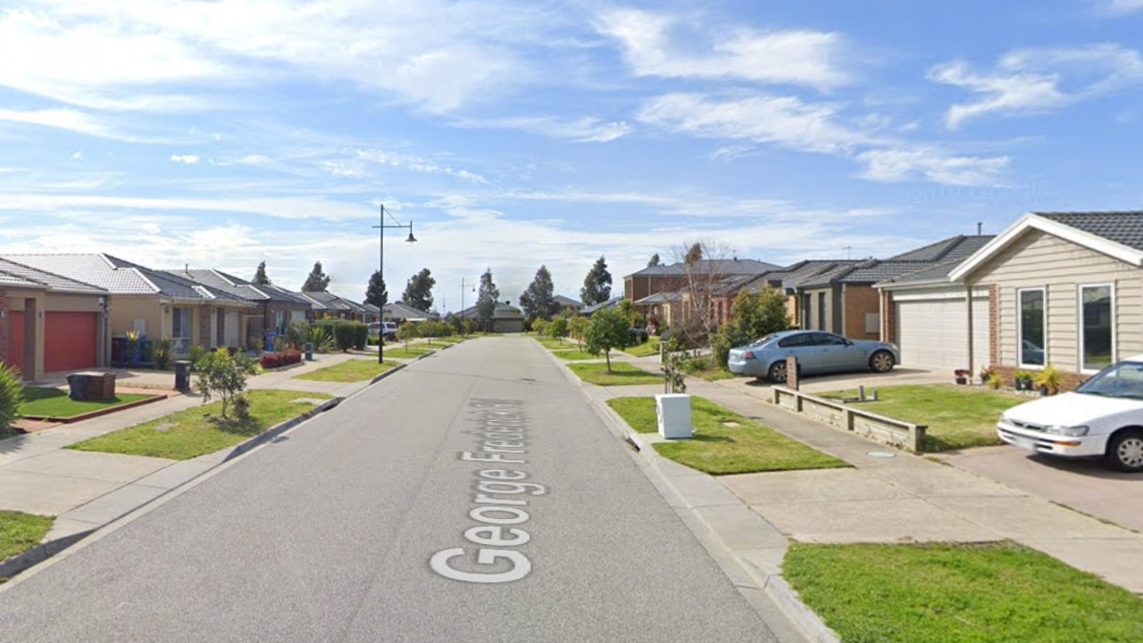 The incident happened on George Frederick Road, Cranbourne West. Picture: Google