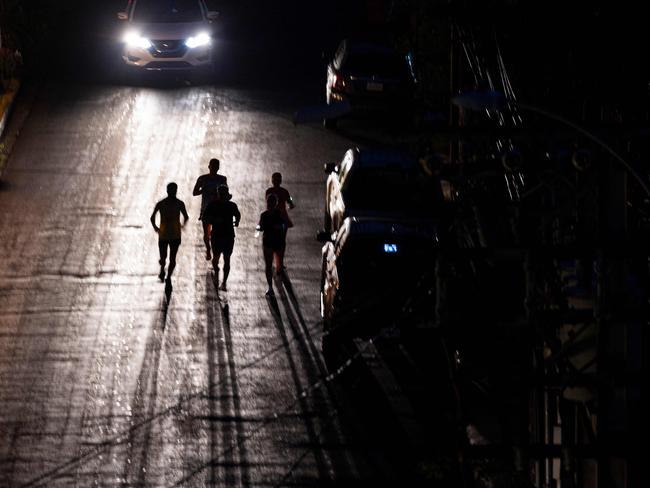 A dark street in San Juan, Puerto Rico after a major power outage hit the island on December 31, 2024. Picture: AFP