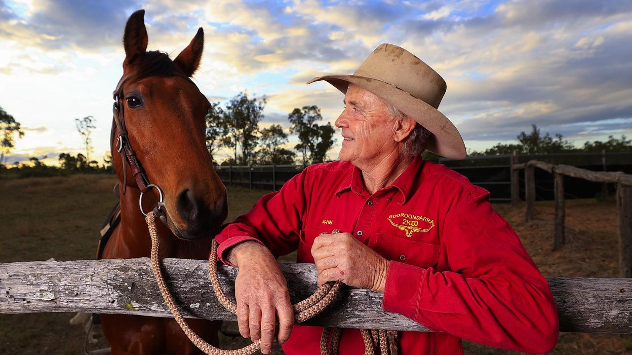 John Baker, 67, at his Booroondarra Station in Central Queensland. Picture: Adam Head