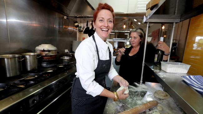 Salopian Inn chef Karena Armstrong, left, and winemaker Gill Gordon-Smith. Picture: Kelly Barnes