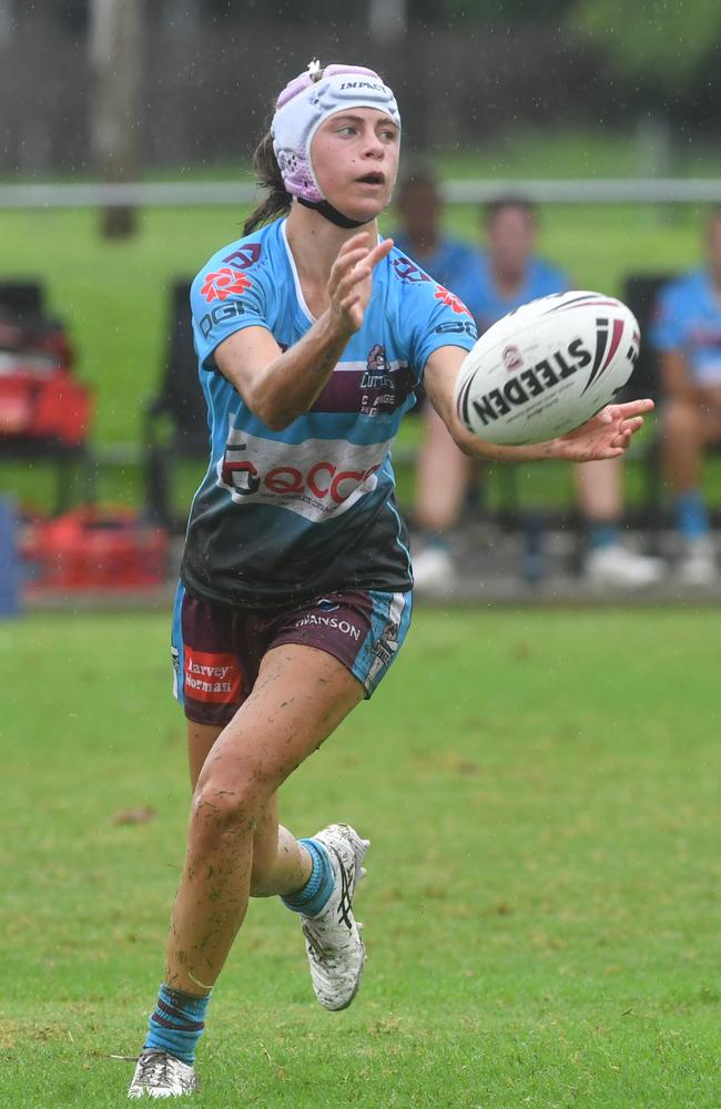 Townsville Blackhawks juniors against Mackay Cutters. U19 girls at Jack Manski Oval. Cutters Mersades Lawson. Picture: Evan Morgan