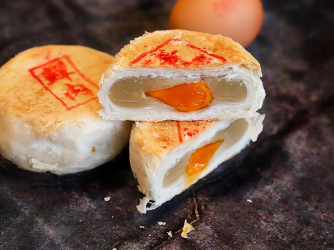 Salted yolk moon cakes. Picture: Jenifer Jagielski