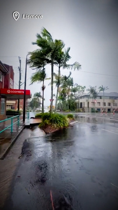 Lismore CBD a ghost town ahead of cyclone