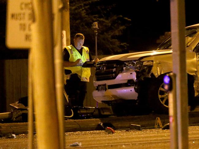 Two people are dead following a serious crash involving at least three vehicles and multiple pedestrians. The incident took place on Finucane Rd in Alexandra Hills , on Tuesday January 26th 2021 - Photo Steve Pohlner