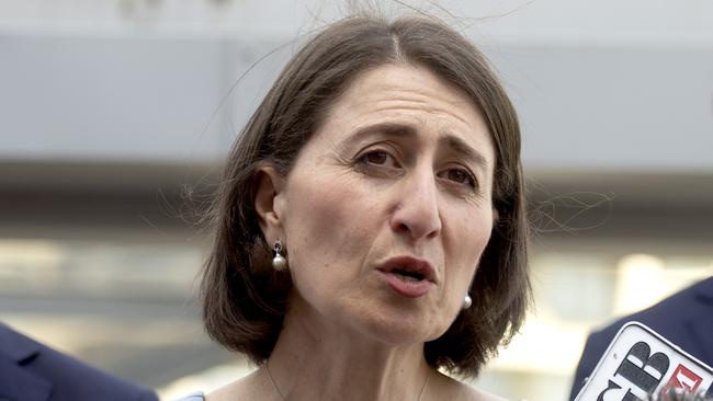 Premier Gladys Berejiklian has said she’s never taken drugs, which led to a mocking response from Cate Faehrmann. Picture: AAP/Jeremy Piper