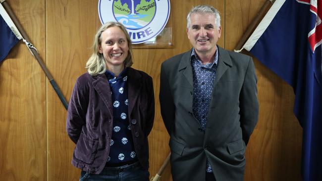 Bellingen Shire Council deputy mayor Jennie Fenton with mayor Dominic King.