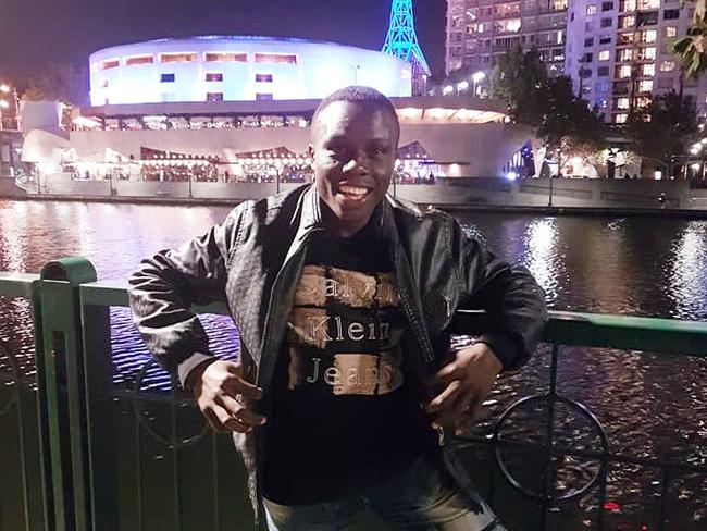 Simplice Fotsala, a 29-year-old boxer from Cameroon who went missing before the end of the Commonwealth Games, poses in Melbourne.