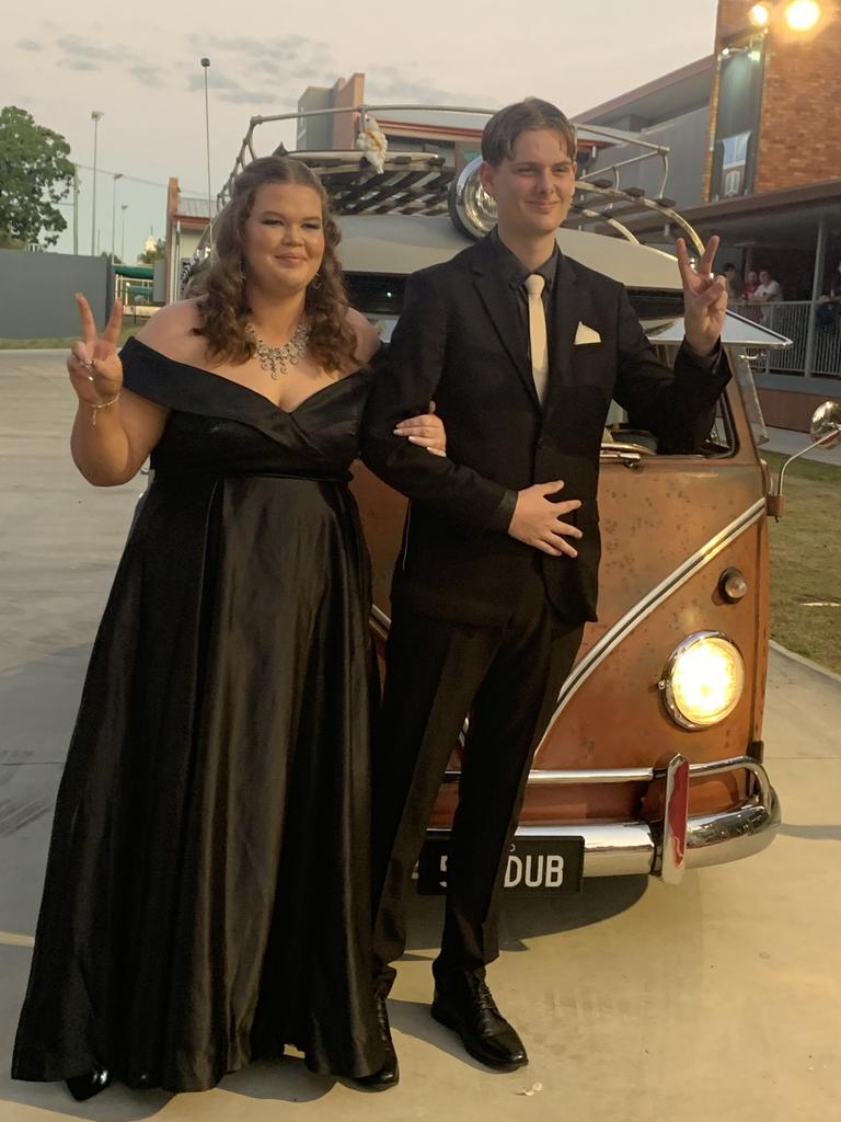 Students arrive at Maryborough State High School's formal.