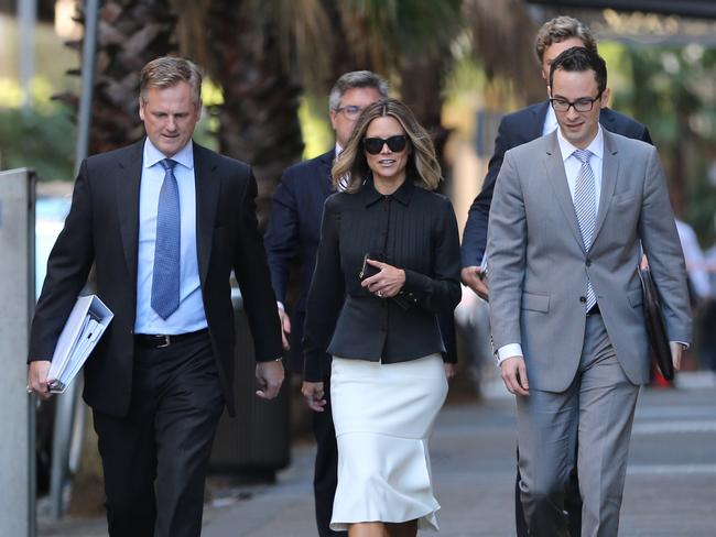 Bianca Rinehart arrives at the Federal courts in Sydney with her legal team / Picture: John Grainger