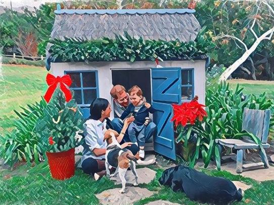 Prince Harry and Meghan Markle’s Christmas Card. Picture: Instagram