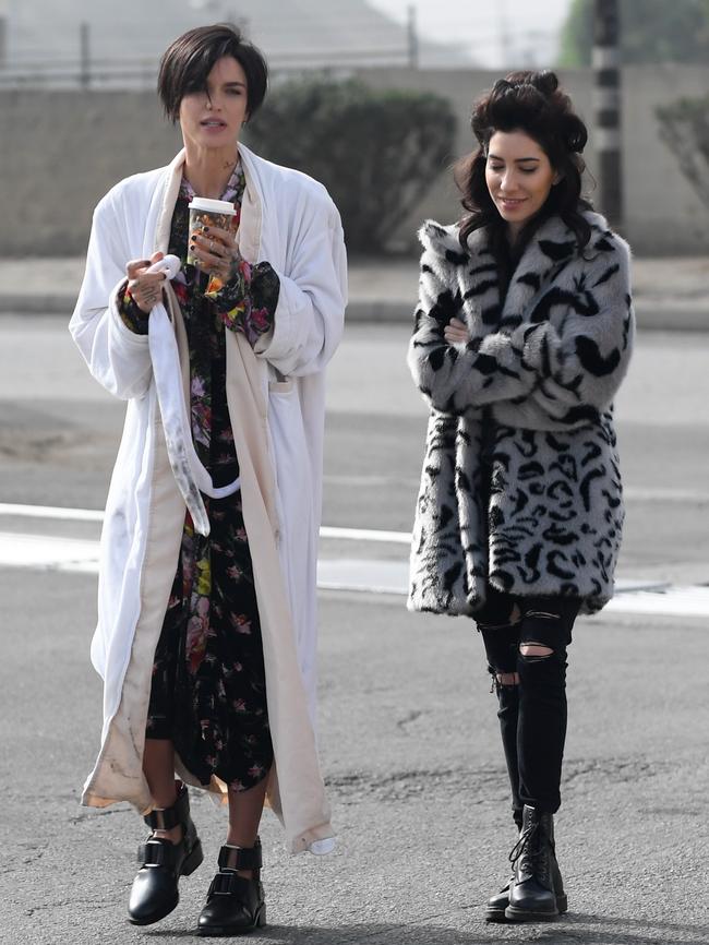 Ruby and Jess shoot the breeze. Picture: Mega