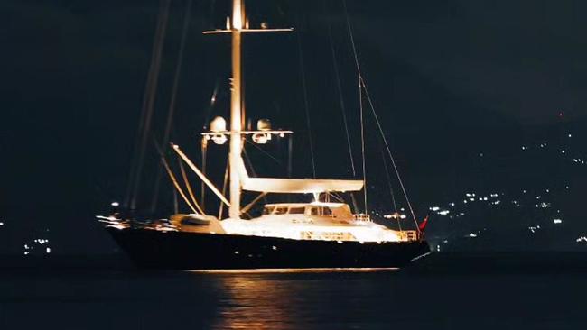 The yacht Bayesian sank when its mast was toppled in a freak tornado. Picture: X/Twitter