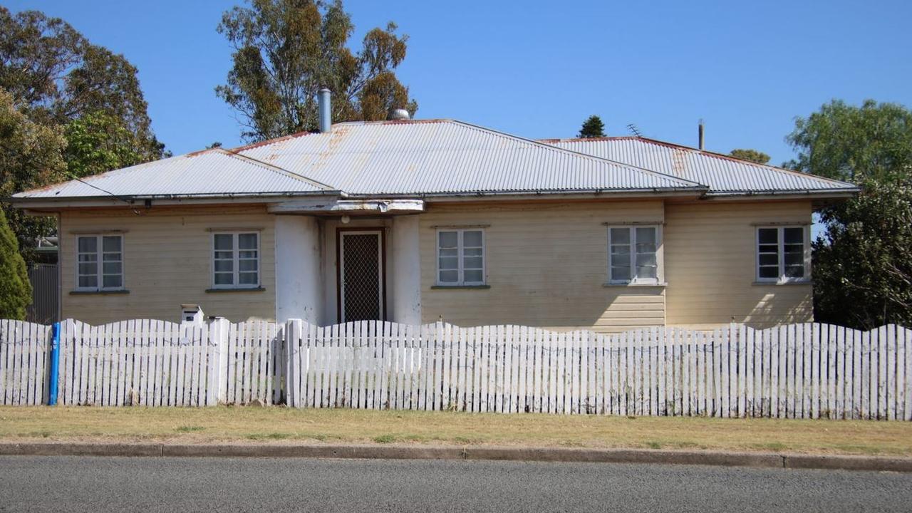 A two-bedroom home on Nardoo Street in Millmerran is for sale for $240,000 through Millmerran Rural Agencies.