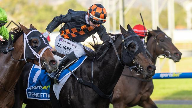 The Goodwood winner Benedetta will chase another Group 1 win in next month’s Lightning Stakes. Picture: Makoto Kankeko