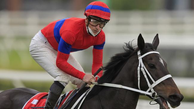 James McDonald returns to scale after winning the Group 1 George Main Stakes at Randwick. Picture: Getty