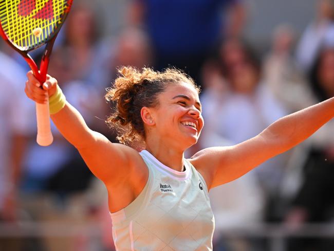 Jasmine Paolini is into her first Grand Slam Final at 28. Picture: Tim Goode/Getty Images