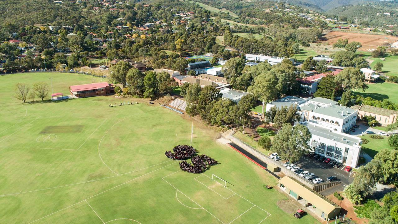 Rostrevor College also covers 16ha valued at more than $700 million. Picture: File