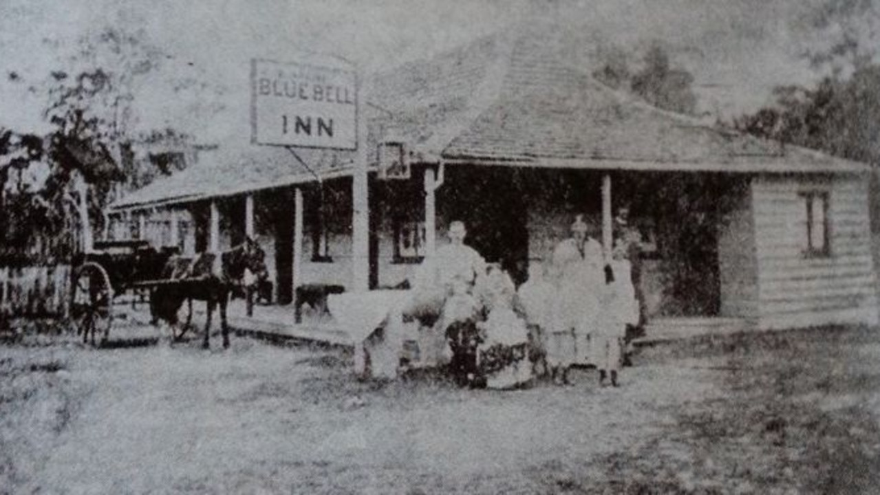 Bluebell Inn, Tinana, ca. 1885. A favoured stopover for travellers in the Tinana area during the late 19th Century. Source: Unknown