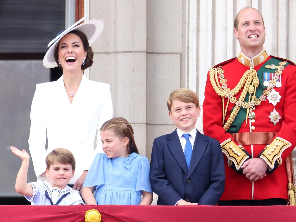 The Cambridges were popular among the thousands of fans gathered outside of Buckingham Palace. Picture: Getty Images