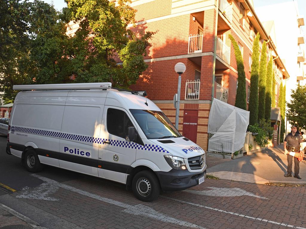 The 46-year-old’s body was found inside his Sturt St unit. Picture: Tom Huntley