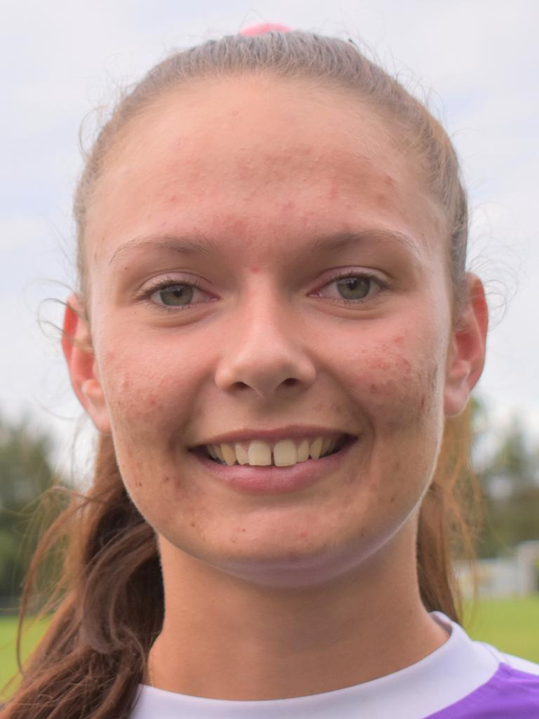 Gympie United Gladiators premiers women - Sammie Sutton, captain. Photo: Bec Singh