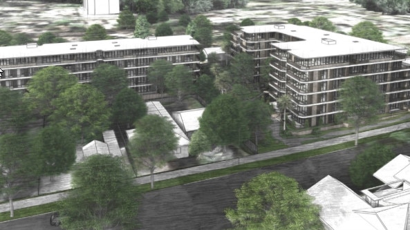 An artist's impression of what 133 units planned for the corner of Evan and Lethbridge Streets could look like. Picture: Supplied