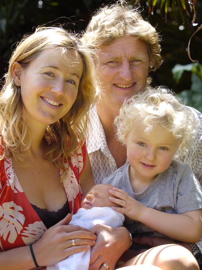 Craig Riddington, wife Rebecca, Willen, two weeks old, and brother Nathaniel, 3,