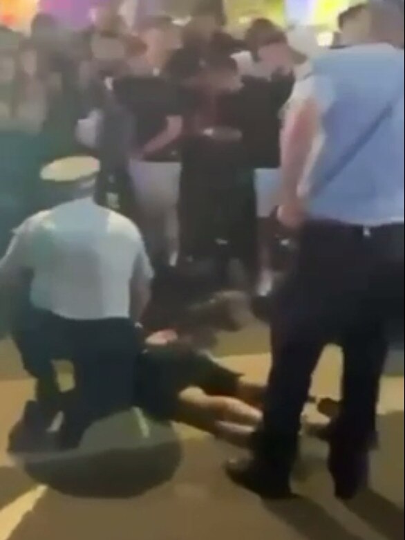 A 15-year-old was arrested at the scene and charged over his alleged involvement in the brawl.