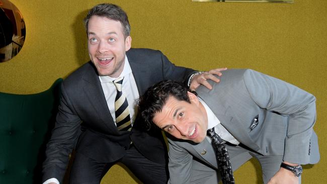 Hamish Blake and Andy Lee. Picture: AAP Image/Tracey Nearmy.