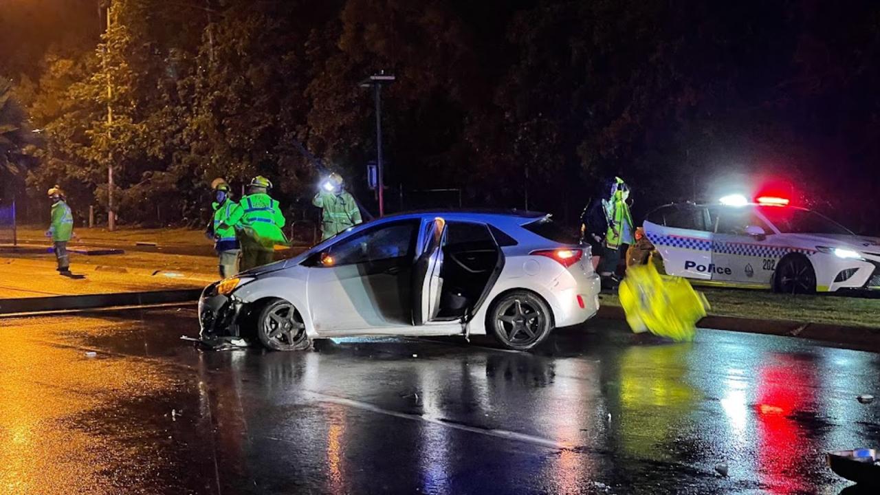 Emergency services respond to Christmas Day crash on Bagot Road, Eaton. Picture: (A) manda Parkinson.