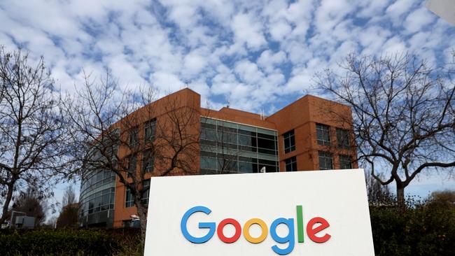 Alphabet outlines plans for a 20-for-1 stock split, which sent shares up more than 8 per cent in after-hours trading. Picture: Justin Sullivan/Getty Images/AFP