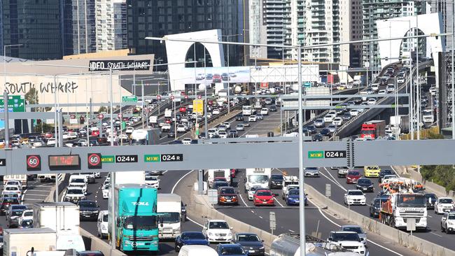 Victorians are sticking to their neighbourhood to avoid battling traffic, new data shows. Picture: David Caird