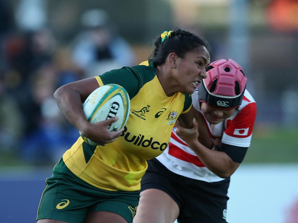 Mahalia Murphy during her time with the Wallaroos. Photo: Ashley Feder/Getty Images