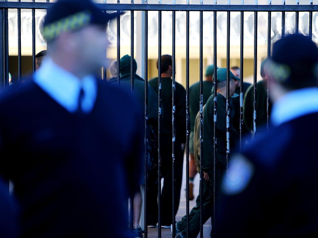 Long Bay Jail inmates are regularly searched. Picture: Tim Hunter