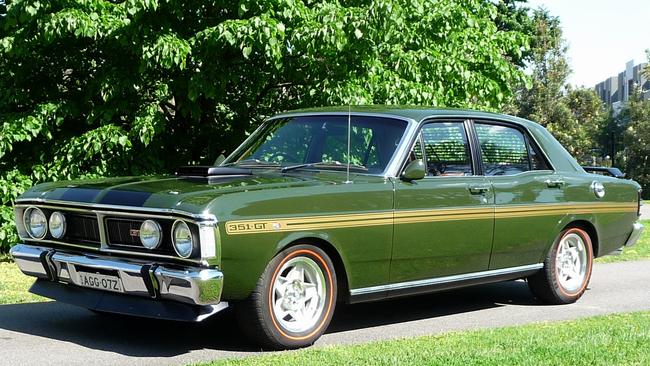 A fully restored 1971 Ford XY Falcon GT-HO.