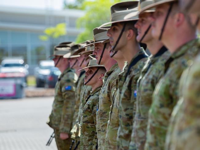 More than 200 soldiers from 8th/12th Regiment, Royal Australian Artillery will be taking part in a Freedom of Entry march through Palmerston on Friday. Picture: Pema Tamang Pakhrin